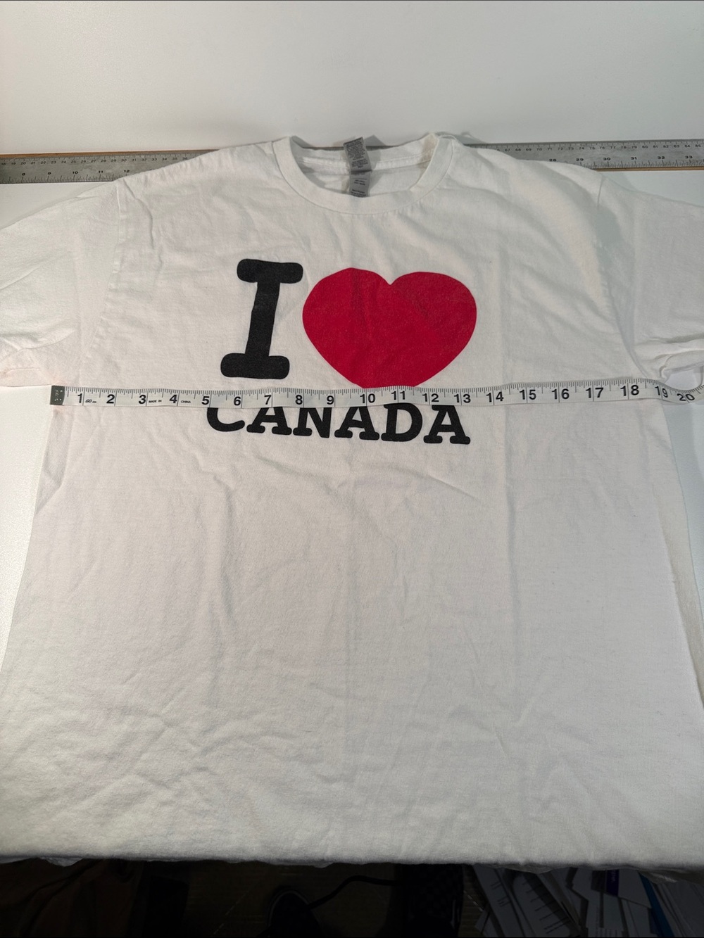 I Heart Canada Graphic Tee - White with Red Heart - Picture 2 of 7
